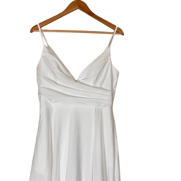 Lulus Bridal Choose Your Love White Surplice Sleeveless Maxi Dress - Picture 8 of 14